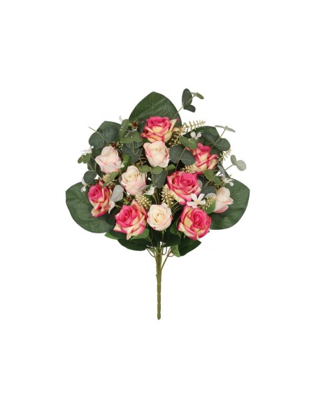 CONJUNTO ROSA-CAPULLO X 11 -56CM(FUCSIA)