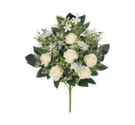 CONJUNTO ROSAS-STAR X 12 - 56 CM (CREMA)