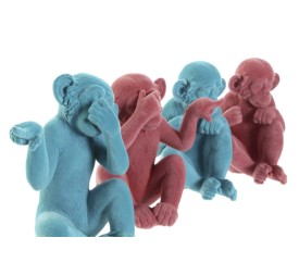 FIGURA RESINA 15X10X15 MONO FLOCADO 6 SURT.