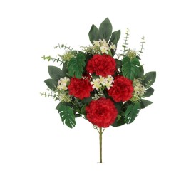 CONJUNTO CLAVEL-MIXED X 12 - 56 CM(ROJO)