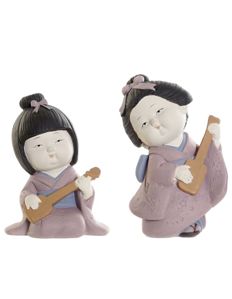 FIGURA RESINA 8X6X11 GEISHA MATE 2 SURT.