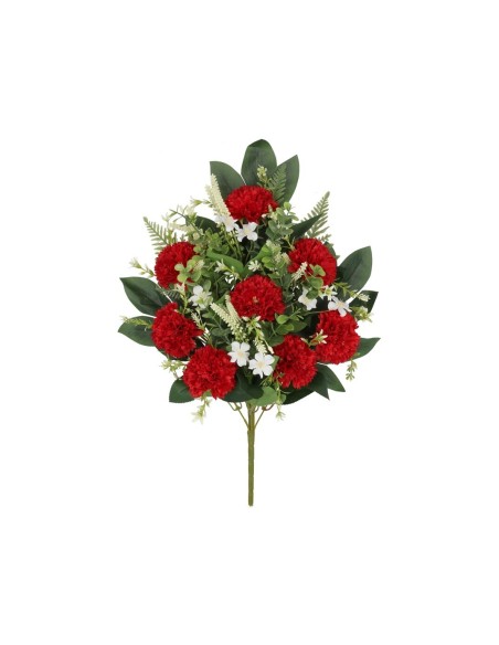 CONJUNTO CRISANTEMO X 12 - 56 CM (ROJO)