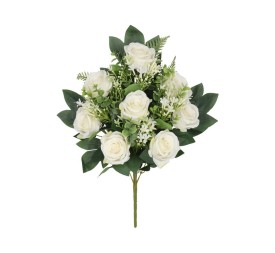 CONJUNTO ROSAS MED X 12 - 56 CM (BLANCO)