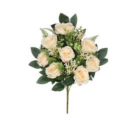 CONJUNTO ROSAS MEDX 12 - 56 CM (CREMA)