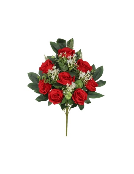 CONJUNTO ROSAS  MED X 12 - 56 CM (ROJO)