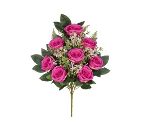 CONJUNTO ROSAS MED X 12 - 56 CM (FUCSIA)