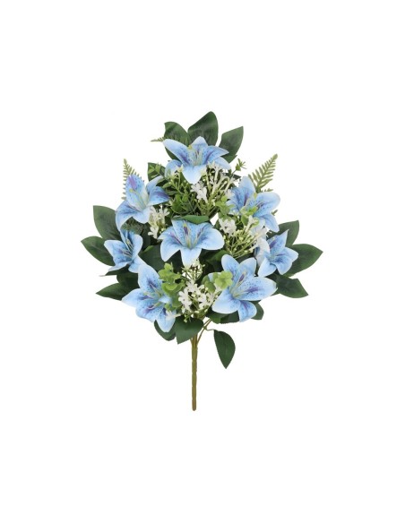 CONJUNTO AZUCENAS X 12 - 56 CM (AZUL)