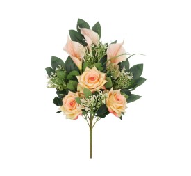 CONJUNTO ROSAS-CALAS X 11 - 56 CM (TE)