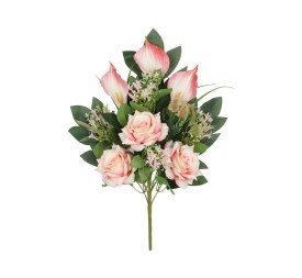 CONJUNTO ROSAS-CALAS X 11 - 56 CM (ROSA)