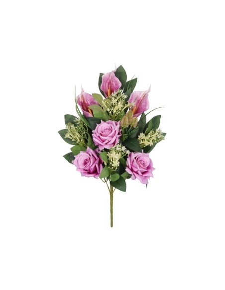 CONJUNTO ROSAS-CALAS  X 11 - 56 CM (VIO)