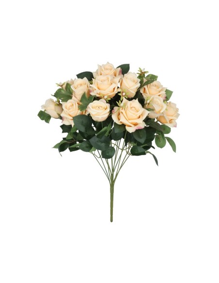 RAMO ROSAS-CAPULLO X 13 - 49 CM (CREMA)