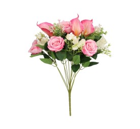 RAMO ROSAS-CALAS X 12 - 53 CM (ROSA)