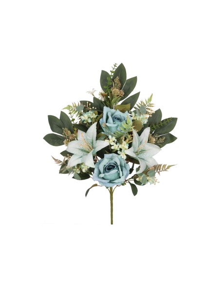 CONJUNTO ROS-LILIUM GLITTER X12-60CM(AZ)