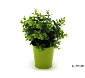 PLANTA BOJ EN MACETA METAL VERDE