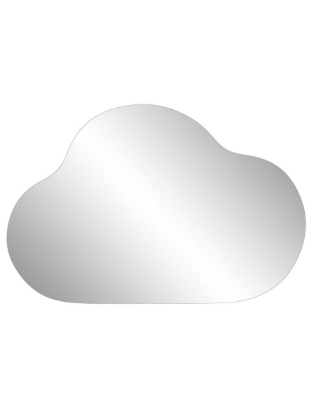 ESPEJO CRISTAL 60X2X40 NUBE PLATEADO