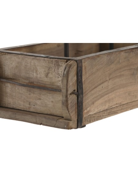 PORTAVELA TECA HIERRO 60X15X14 MOLDE LADRILLO