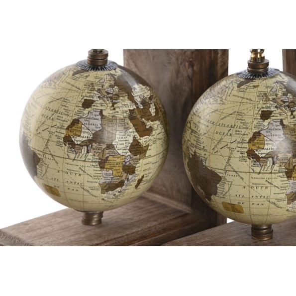 SUJETALIBROS SET 2 PVC MANGO 15X10X15,5 MARRON