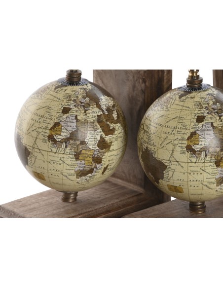 SUJETALIBROS SET 2 PVC MANGO 15X10X15,5 MARRON