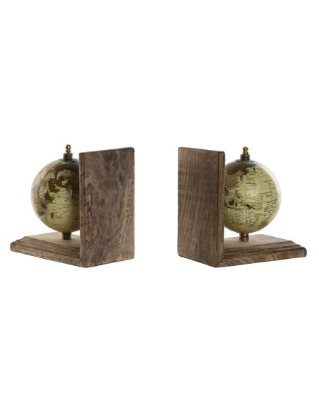 SUJETALIBROS SET 2 PVC MANGO 15X10X15,5 MARRON