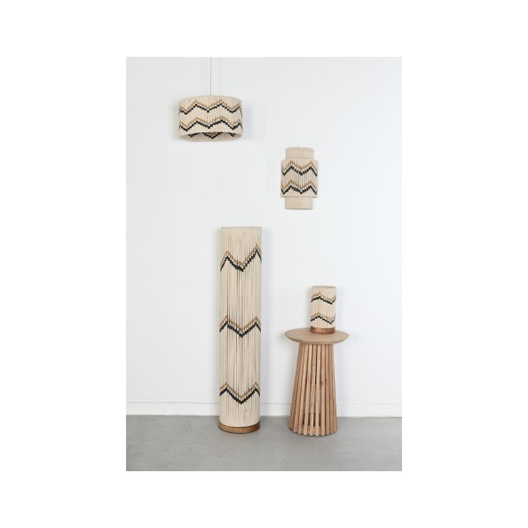 LAMPARA APLIQUE ALGODON YUTE 23X12X38 PARED