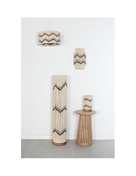 LAMPARA APLIQUE ALGODON YUTE 23X12X38 PARED