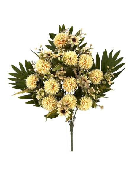 R.U/C.  MINI CRISANTELMOS X11 SALMÓN 58cm