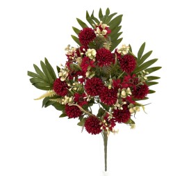 R.U/C.  MINI CRISANTELMOS X11 ROJO 58cm