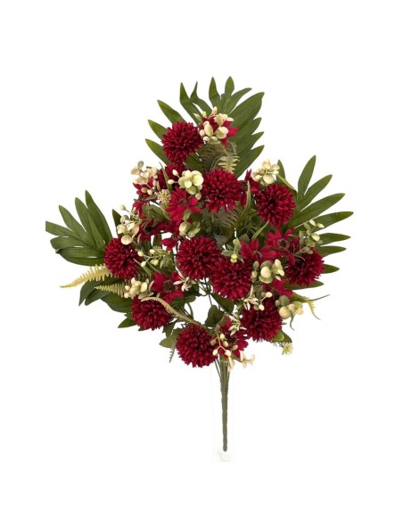 R.U/C.  MINI CRISANTELMOS X11 ROJO 58cm