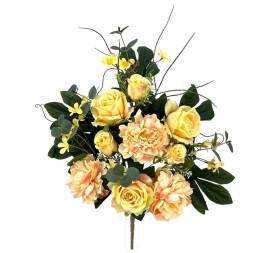 R.U/C. ROSAS/PEONIAS X12 SALMON 60cm