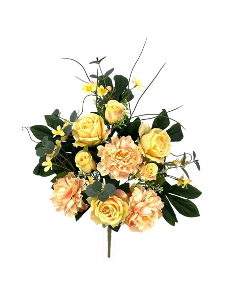 R.U/C. ROSAS/PEONIAS X12 SALMON 60cm