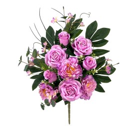 R.U/C. ROSAS/PEONIAS X12 LILA 60cm