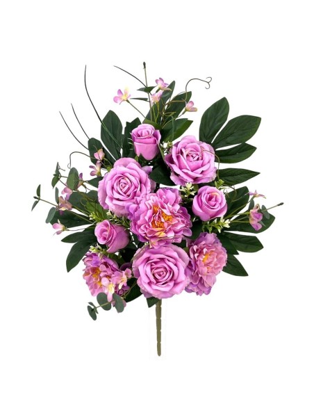 R.U/C. ROSAS/PEONIAS X12 LILA 60cm