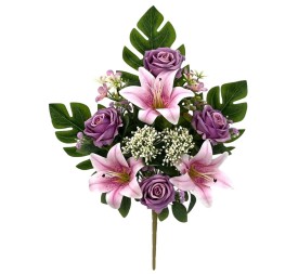 R.U/C. ROSAS/LILY X11 TAC.NAT LILA 50cm