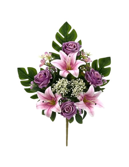 R.U/C. ROSAS/LILY X11 TAC.NAT LILA 50cm