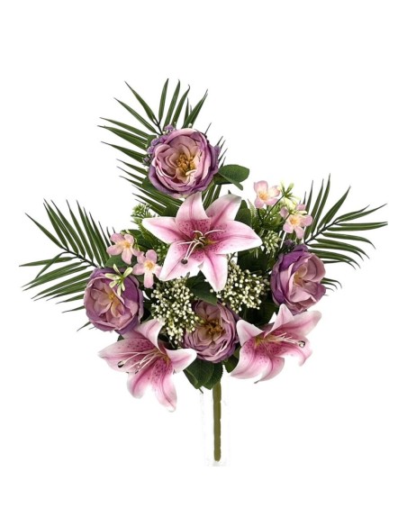 R.U/C. PEONIAS/LILY X12 TAC.NAT. LILA 50cm