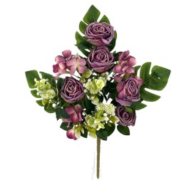 R.U/C. ROSAS/HORTENSIAS X11 LILA 49cm