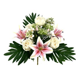 R. PEONIAS/LILY X12 TACT.NAT. CREMA 50cm