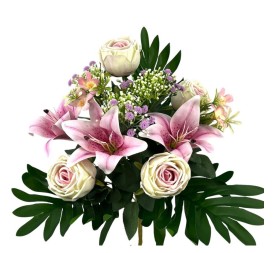 R. PEONIAS/LILY X12 TACT.NAT. VERDE 50cm