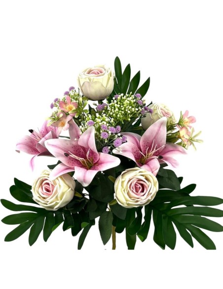 R. PEONIAS/LILY X12 TACT.NAT. VERDE 50cm