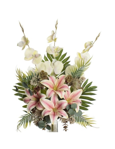 ENCARADO  LILIUM ORQUIDEA TACTO SALMÓN