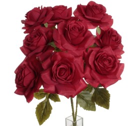 RAMO ROSAS X 9 ROJO