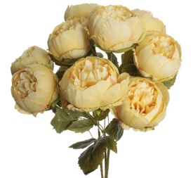 RAMO PEONIAS X 9 AMARILLO