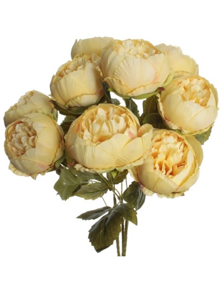 RAMO PEONIAS X 9 AMARILLO