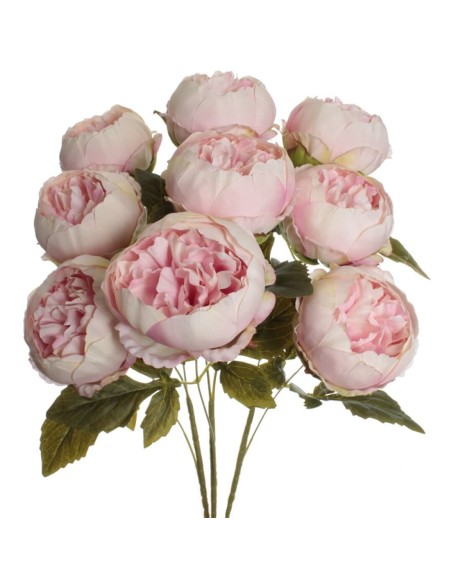 RAMO PEONIAS X 9 ROSA
