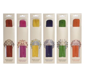 SOPORTE INCIENSO MANGO 6,5X29X1,5 MANDALA 6 SURT.