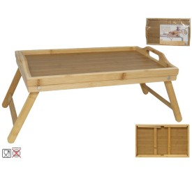 BANDEJA SUNNY C/ SOPORTE 43,7X29,5CM BAMBU