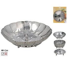 CESTA VAPORERA 18 CM INOX