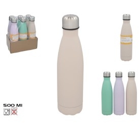BOTELLA TERMICA 3 COL SURT 500ML 27X6,5 CM