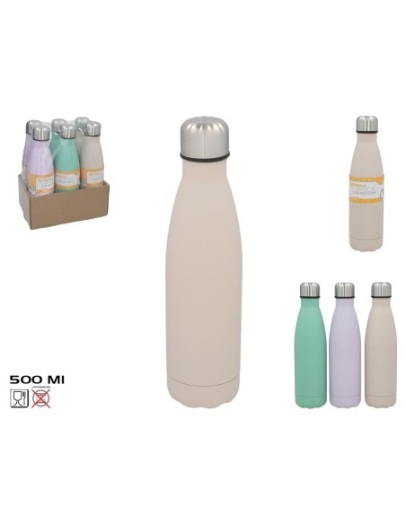 BOTELLA TERMICA 3 COL SURT 500ML 27X6,5 CM BOTELLA TERMICA 3 COL SURT 500ML 27X6,5 CM