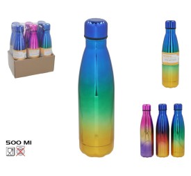 BOTELLA TERMICA RAINBOW 500ML 27X6,5 CM
